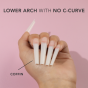 Kiara Sky Non C-Curve Nail Tips Coffin XXL Natural