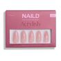 NAILD Softgel Press-On Nails Glazed Rose Almond Extra Long