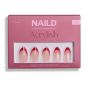 NAILD Softgel Press-On Nails Glazed Valentine Almond