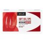 IBD Clear Soft Gel Tips Medium Coffin