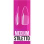 IBD Clear Soft Gel Tips Medium Stiletto