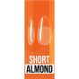 IBD Clear Soft Gel Tips Short Almond