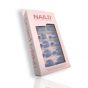 NAILD Press-On Nails Ocean Blue Toe Nails