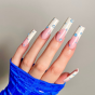 Kiara Sky C-Curve Nail Tips Square XXL Natural