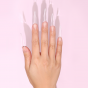 Kiara Sky C-Curve Nail Tips Stiletto XXL Clear