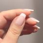 NAILD Press-On Nails French White Acrylish Long
