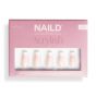 NAILD Softgel Press-On Nails French White Coffin