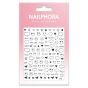 Nailphora Nail Stickers Black Heart Star Eyes Smiley