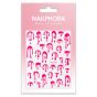 Nailphora Nail Stickers Neon Pink Drip