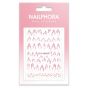 Nailphora Nail Stickers Pink White Flames