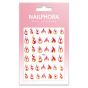 Nailphora Nail Stickers Red Yellow Flames
