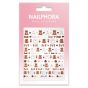 Nailphora Nail Stickers White Brown Bear