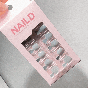 NAILD Press-On Nails Greyish Toe Nails