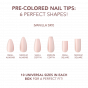 Kiara Sky Cover Gelly Tips Case Vanilla Sky Almond Medium