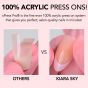 Kiara Sky xPress Pro Acrylic Toe Press-on Nails Arctic
