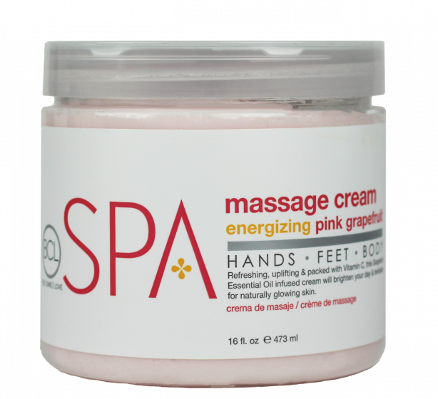 BCL Spa Massage Cream Energizing Pink Grapefruit 473 ml
