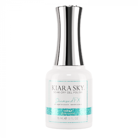 Kiara Sky Diamond FX Brights Gel Polish Topaz 15 ml