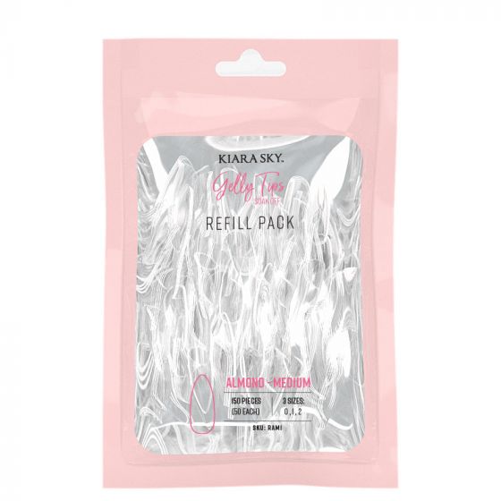 Kiara Sky Gelly Tips Refill Pack Almond Medium