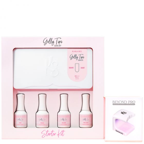 Kiara Sky Gelly Tips Starter Kit Square Short