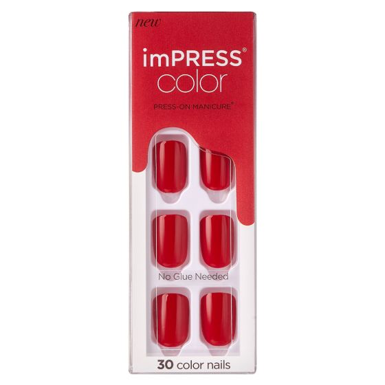 Kiss imPRESS Color Press-on Manicure Reddy Or Not