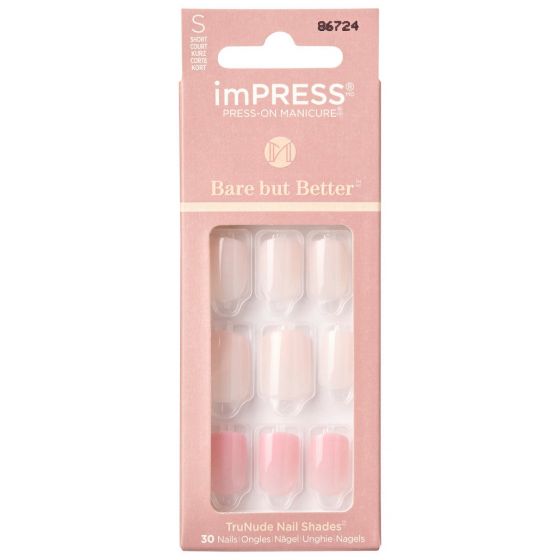 Kiss imPRESS Bare but Better Nails Effortless Finish