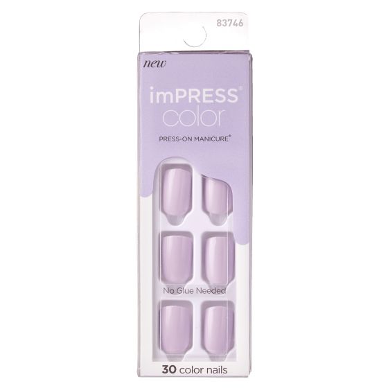 Kiss imPRESS Color Press-on Manicure Picture Purplect