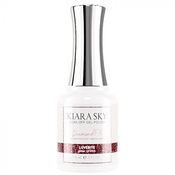 Kiara Sky Diamond FX Gel Polish Lovebite 15 ml