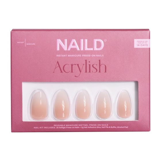 NAILD Softgel Press-On Nails Milkshake Almond