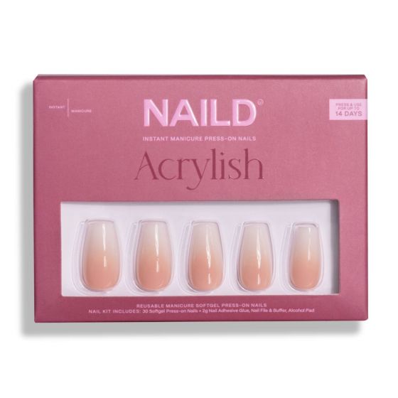 NAILD Softgel Press-On Nails Milkshake Coffin