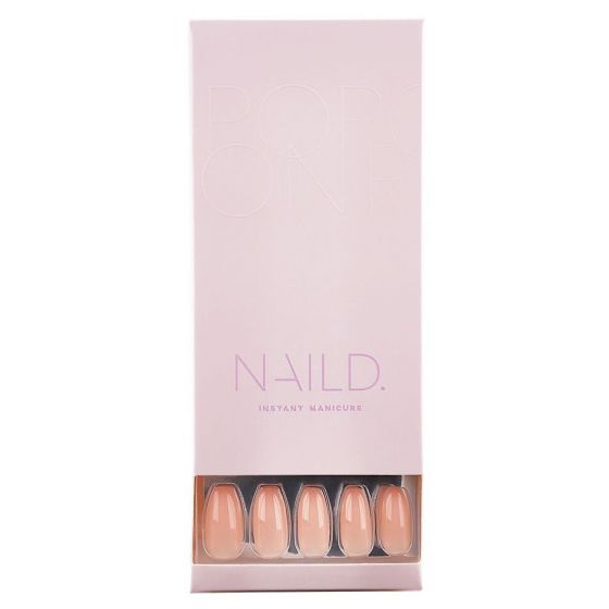 NAILD Pop-on Nails Creamy Coffin