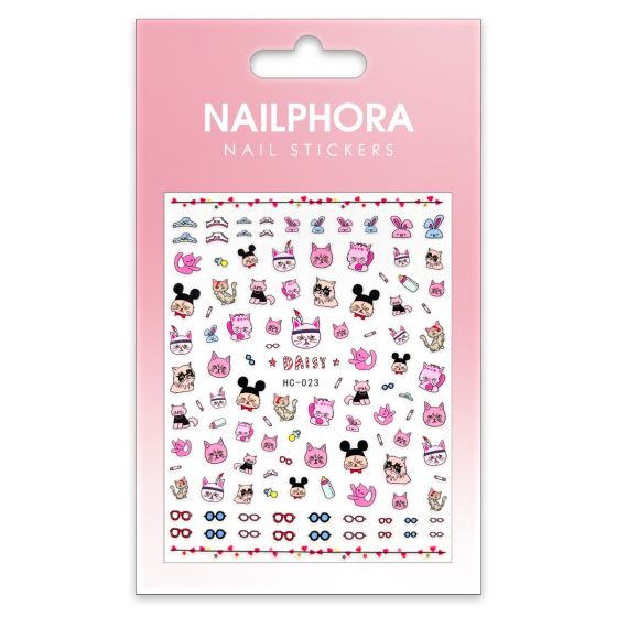 Nailphora Nail Stickers Angry Cat