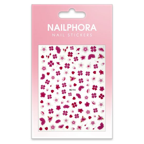Nailphora Nail Stickers Cherry Blossom Heart