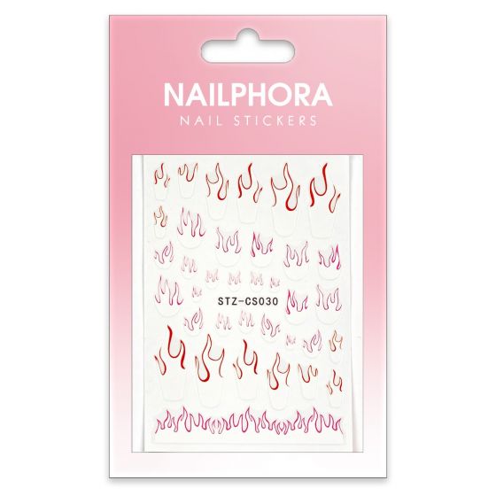 genetisch Londen Anders Nailphora Nail Stickers French Tip Red Pink Flames kopen - NagelMusthaves -  Voor 23:59u, morgen in huis