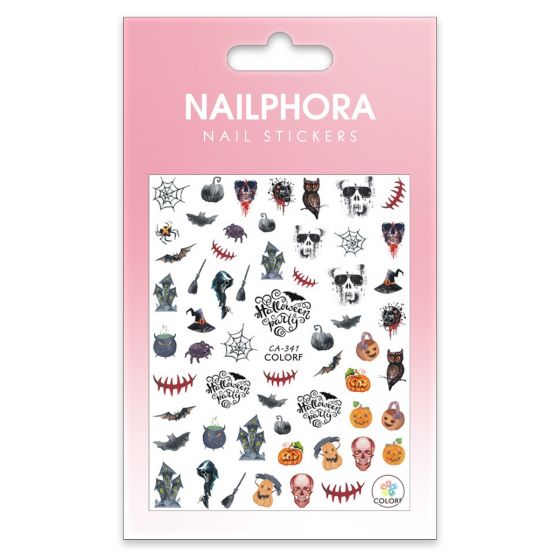 Nailphora Nail Stickers Horror Halloween Party