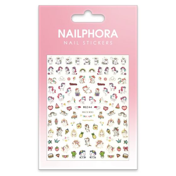 Nailphora Nail Stickers Magical World Unicorn