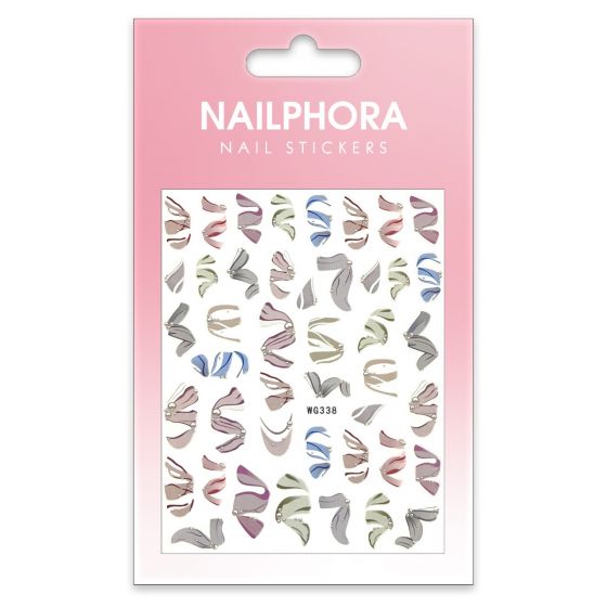 Nailphora Nail Stickers Purple Ribbon Mix