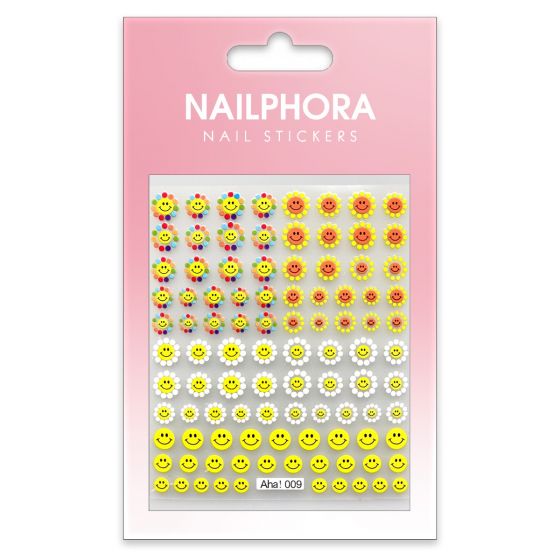 Nailphora Nail Stickers Smiley Flower Dots