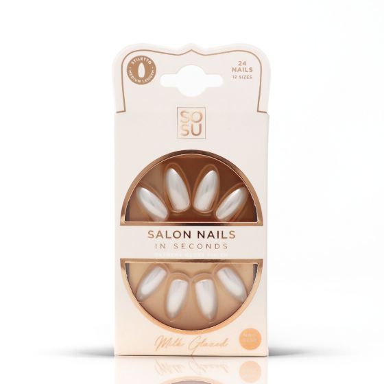 SOSU Cosmetics False Nails Milk Glazed