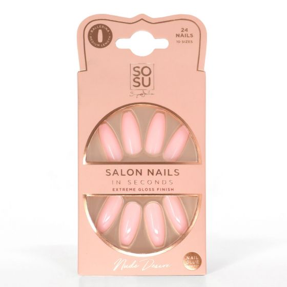 SOSU Cosmetics False Nails Nude Desire