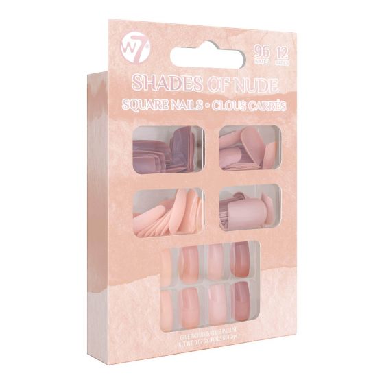 W7 Cosmetics Shades of Nude 96pcs False Nails Set