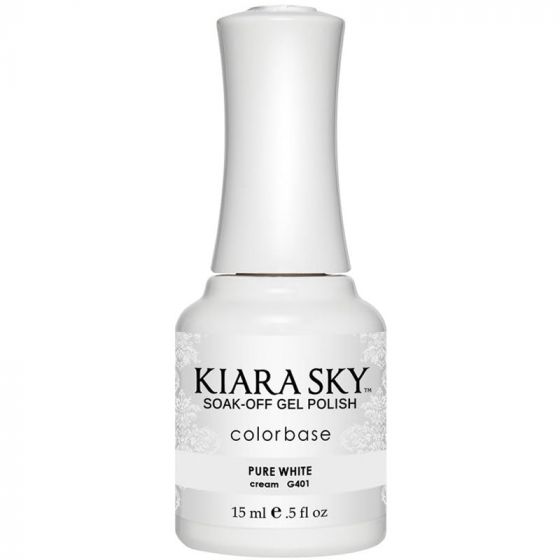 Kiara Sky Gel Polish Pure White 